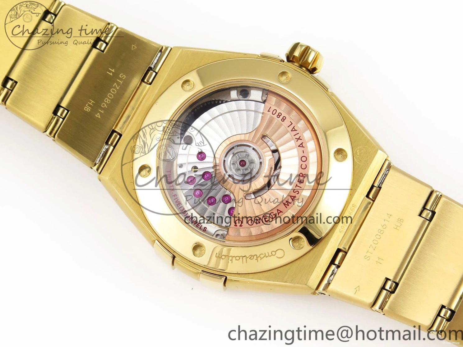 0303 Constellation 39mm YG ASWF 1:1 Best Edition White Dial on YG Bracelet A Casual 7780